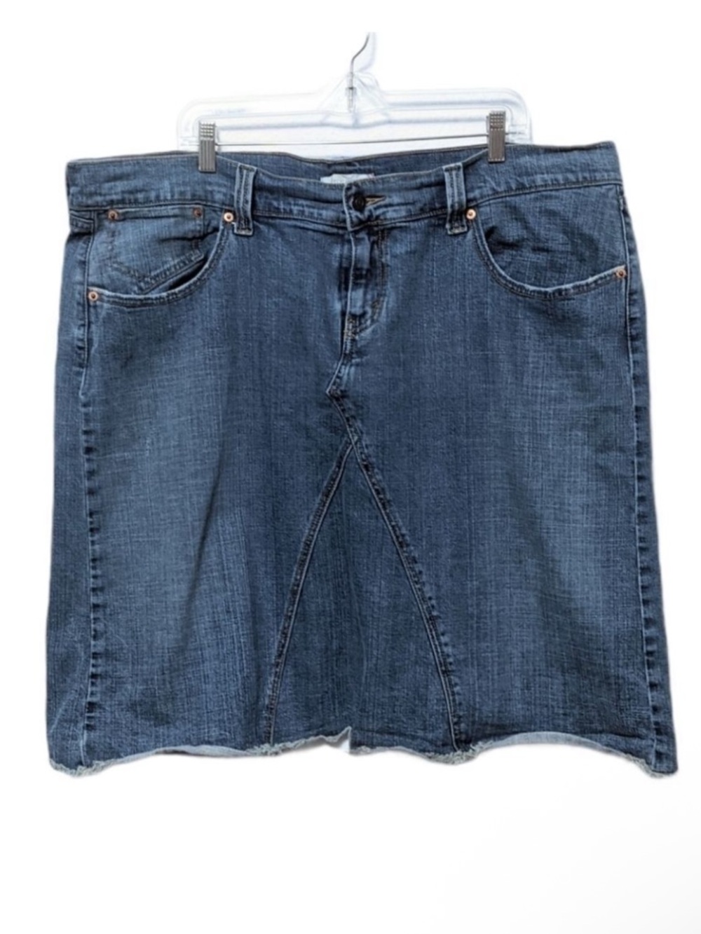 LEVI'S Raw Hem Denim Jean Skirt 22